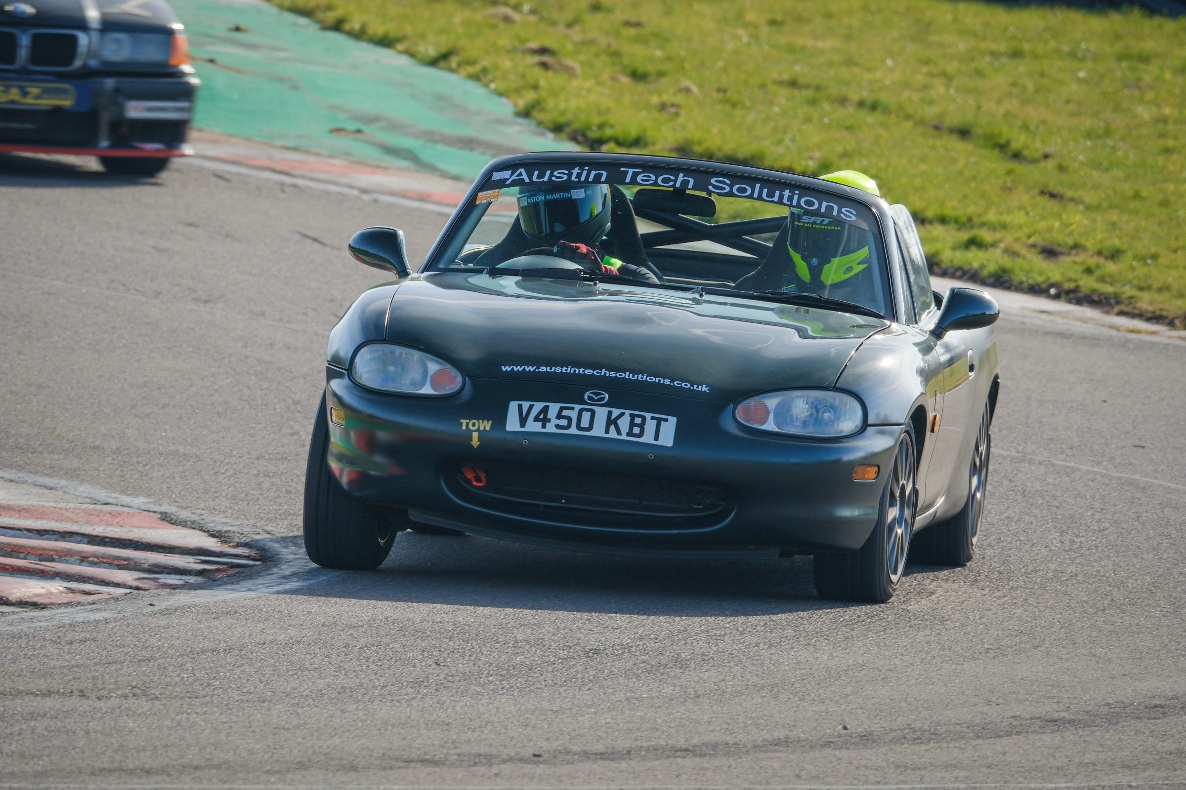 On the Oulton Park straight